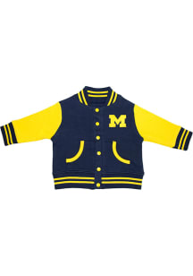 Michigan Wolverines Toddler Navy Blue Varsity Outerwear Light Weight Jacket