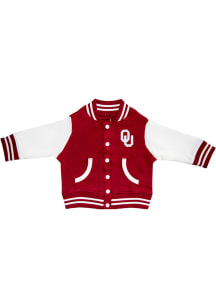 Oklahoma Sooners Toddler Crimson Varsity Outerwear Light Weight Jacket