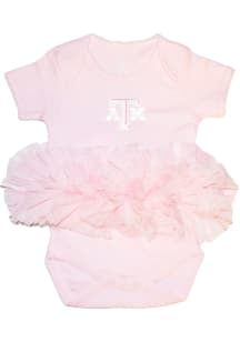 Texas A&amp;M Aggies Baby Pink Tutu Short Sleeve One Piece