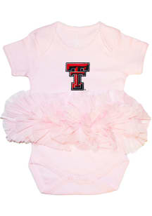 Texas Tech Red Raiders Baby Pink Tutu Short Sleeve One Piece
