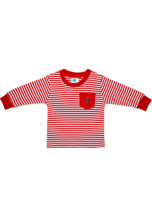 Texas Tech Red Raiders Toddler Red Striped Pocket Long Sleeve T-Shirt