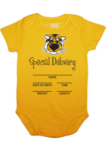 Missouri Tigers Baby Black Special Delivery Short Sleeve One Piece