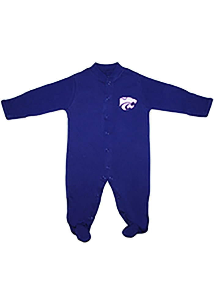 K-State Wildcats Baby Purple Footed Loungewear One Piece Pajamas