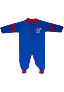 Kansas Jayhawks Baby Blue Sports Shoe Loungewear One Piece Pajamas