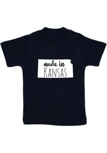 Kansas Toddler Navy Blue Made In Short Sleeve T Shirt