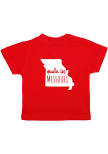 Missouri Toddler Red Made In Short Sleeve T Shirt