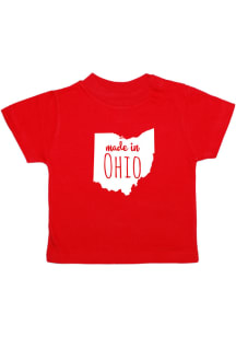 Ohio Toddler Red Made In Short Sleeve T Shirt