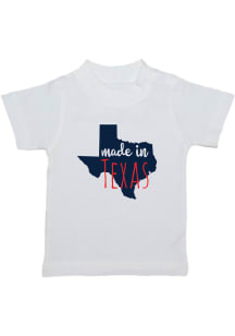 Texas Toddler White Made In Short Sleeve T Shirt