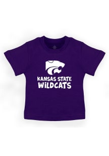 K-State Wildcats Infant Playful Short Sleeve T-Shirt Purple
