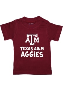 Texas A&amp;M Aggies Infant Playful Short Sleeve T-Shirt Maroon