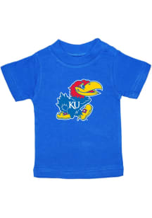 Kansas Jayhawks Infant Primary Logo Short Sleeve T-Shirt Blue