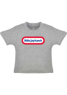 Kansas Jayhawks Toddler Grey Little Jay Short Sleeve T-Shirt