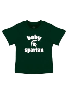 Michigan State Spartans Infant Baby Mascot Short Sleeve T-Shirt Green
