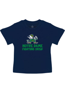 Notre Dame Fighting Irish Toddler Navy Blue Playful Short Sleeve T-Shirt
