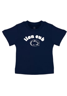 Penn State Nittany Lions Infant Baby Mascot Short Sleeve T-Shirt Navy Blue