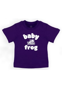 TCU Horned Frogs Infant Baby Mascot Short Sleeve T-Shirt Purple
