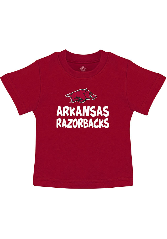 Arkansas Razorbacks Infant Playful Short Sleeve T-Shirt Crimson