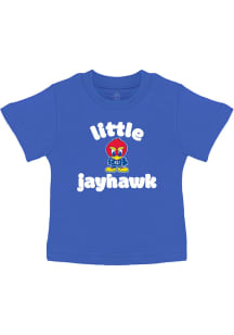 Kansas Jayhawks Infant Little Mascot Short Sleeve T-Shirt Blue