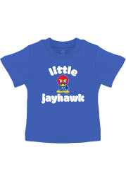 Kansas Jayhawks Infant Little Mascot Short Sleeve T-Shirt Blue