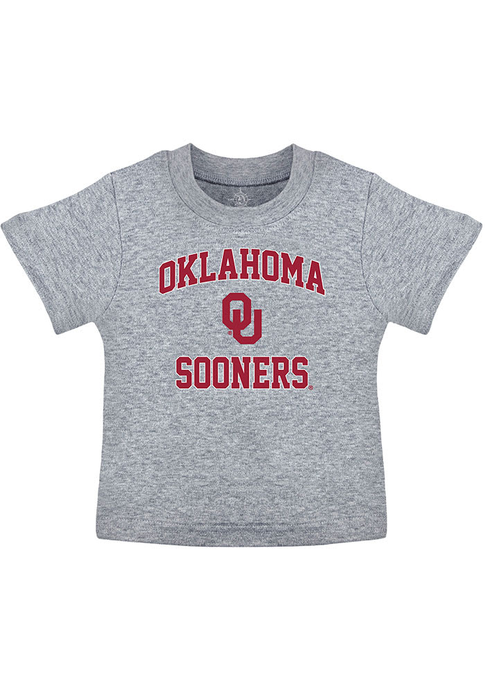 Oklahoma Sooners Toddler Grey #1 Design Short Sleeve T-Shirt