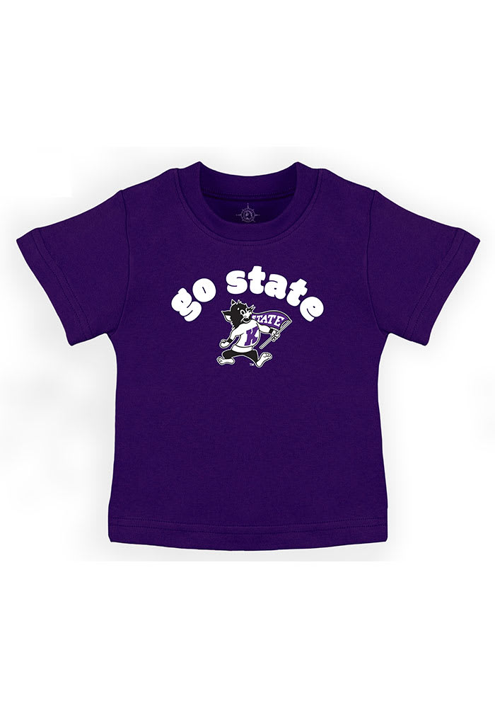 K-State Wildcats Infant Team Chant Short Sleeve T-Shirt Purple