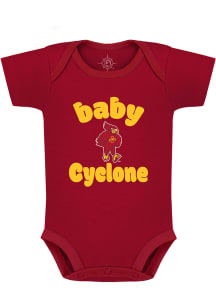 Iowa State Cyclones Baby Cardinal Baby Mascot Short Sleeve One Piece