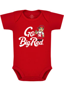 Nebraska Cornhuskers Baby Red Team Chant Short Sleeve One Piece