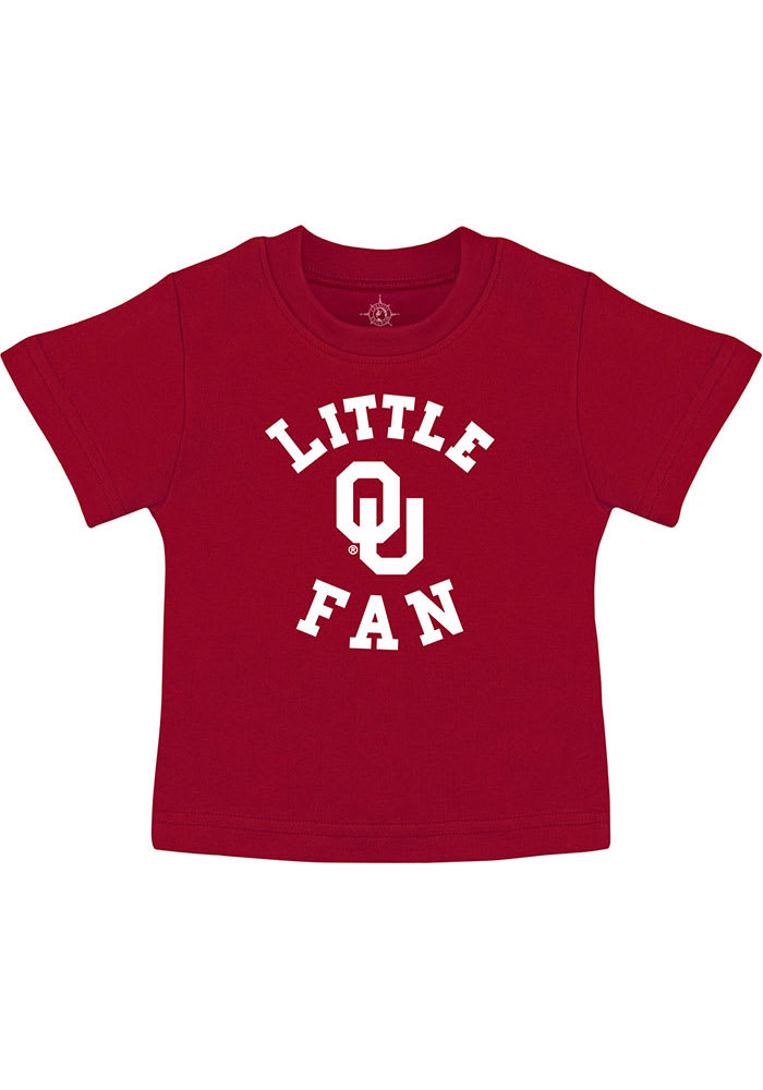 Oklahoma Sooners Toddler Crimson Little Fan Short Sleeve T-Shirt