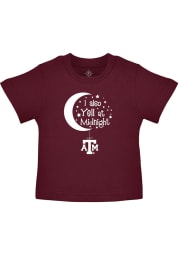 Texas A&M Aggies Infant Yell At Midnight Short Sleeve T-Shirt Maroon