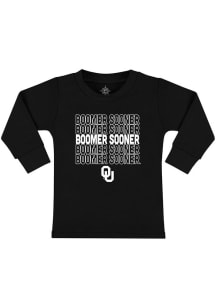 Oklahoma Sooners Toddler Black Boomer Sooner Long Sleeve T-Shirt