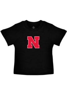 Nebraska Cornhuskers Toddler Black Primary Logo Short Sleeve T-Shirt