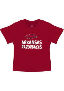 Arkansas Razorbacks Toddler Crimson Playful Short Sleeve T-Shirt