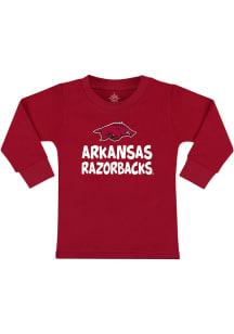 Arkansas Razorbacks Toddler Crimson Playful Long Sleeve T-Shirt