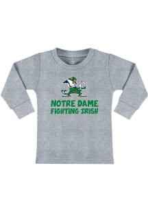 Notre Dame Fighting Irish Toddler Grey Playful Long Sleeve T-Shirt