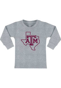 Texas A&amp;M Aggies Toddler Grey Primary Logo Long Sleeve T-Shirt