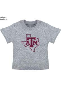 Texas A&amp;M Aggies Toddler Grey Primary Logo Short Sleeve T-Shirt