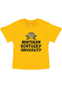 Northern Kentucky Norse Toddler Gold Playful Short Sleeve T-Shirt