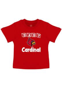 Louisville Cardinals Infant Baby Block Short Sleeve T-Shirt Red