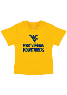 West Virginia Mountaineers Toddler Gold Playful Short Sleeve T-Shirt