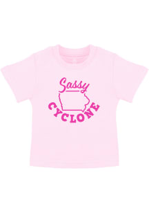 Iowa State Cyclones Toddler Girls Pink Sassy Cyclone Short Sleeve T-Shirt