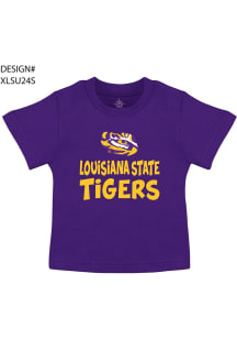 LSU Tigers Infant Playful Short Sleeve T-Shirt Purple