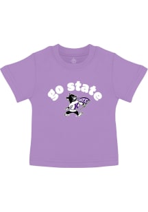 Infant Lavender K-State Wildcats Willie Short Sleeve T-Shirt