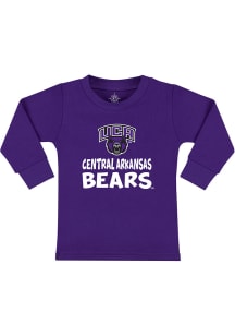 Central Arkansas Bears Toddler Purple Playful Long Sleeve T-Shirt