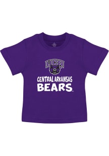 Central Arkansas Bears Toddler Purple Playful Short Sleeve T-Shirt