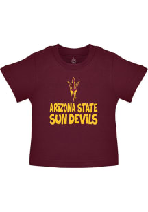 Arizona State Sun Devils Infant Playful Short Sleeve T-Shirt Maroon