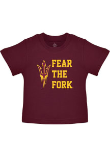 Arizona State Sun Devils Infant Team Chant Short Sleeve T-Shirt Maroon