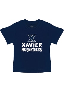 Xavier Musketeers Toddler Navy Blue Playful Short Sleeve T-Shirt