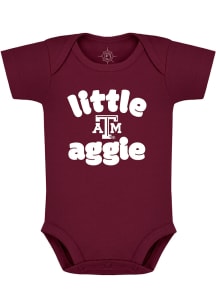 Texas A&amp;M Aggies Baby Maroon Baby Aggie Short Sleeve One Piece