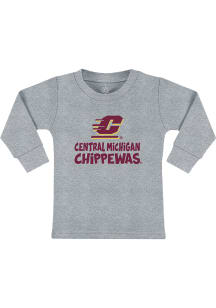 Central Michigan Chippewas Toddler Grey Playful Long Sleeve T-Shirt