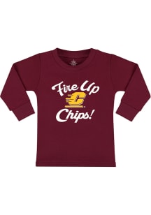 Central Michigan Chippewas Toddler Maroon Fire Up Long Sleeve T-Shirt